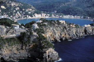 Rocky coast of the island of Mallorca