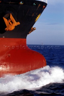 Bow of Tanker  Bay of Biscay