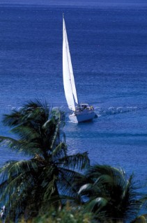 Sailing in Bequia Bay Caribbean Cruising