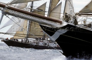 Tall Ships off the coast of Falmouth, UK