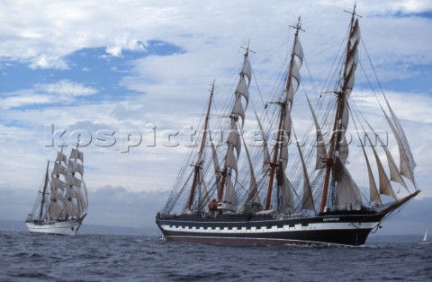 Krusenstern  Sagres Tall Ships Falmouth 1998
