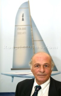 Livorno 22 November 2003. Presentation in Livorno of the Toscana Challenge for the netx Americas Cup 2007. Toscana Challenge Chairman Gualtiero Pantani. Americas Cup 2007 Valencia Announcement