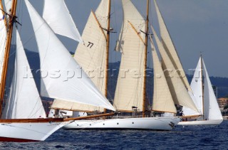 Cannes, France 24 September 2003. Regate Royales  - Prada Trophy 2003. Second Day of racing Photo:Guido Cantini/