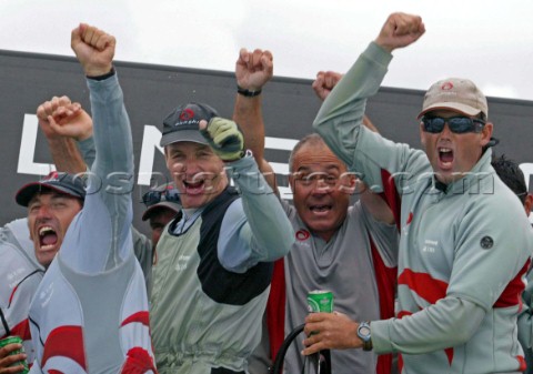 Auckland  Nuova Zelanda  Americas Cup 2003 02032003 Alinghi vince la quinta regata della Coppa Ameri