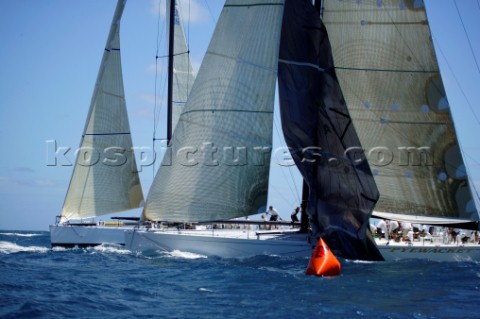 Antigua Race Week 2004 in the Caribbean  Canting Keel maxis Pyewacket and Morning Glory