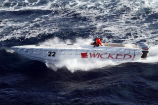 29/5/04.Vallette. Malta: The local boat Wicked Vallette  helmed by  Paul Falzon , Throttle Aaron Ciantar from Malta came second in the Super sport class.