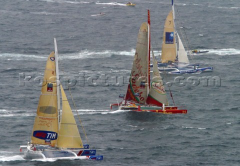 Plymouth  31 05 2004Transat 2004Start of the race  TIM of Giovanni Soldini