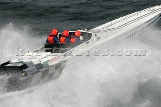 The Powerboat P1 British Grand Prix 2004 in Brighton UK.