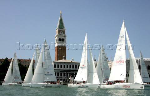 Venice  Italy   4th July 2004San Pellegrino Cooking Cup 2004Regatta in front of San Marco