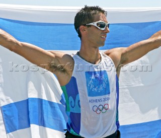Athens 25 08 2004. Olympic Games 2004  . Mistral M. GAL FRIDMAN (ISR). Gold.