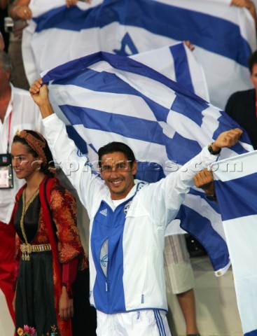 Athens 25 08 2004 Olympic Games 2004   Mistral M NIKOLAOS KAKLAMANAKIS GRE Silver