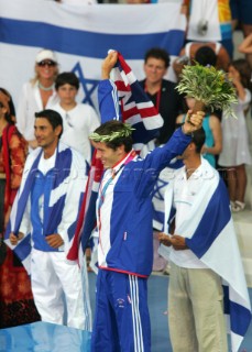 Athens 25 08 2004. Olympic Games 2004  . Mistral M. NICK DEMPSEY (GBR) Bronze