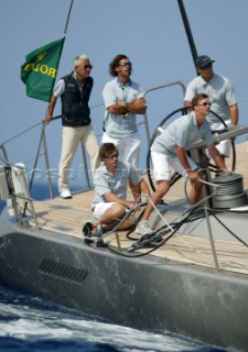 Porto Cervo 07 09 2004Maxi Yacht Rolex Cup 2004Wally 100 DARK SHADOW Owner Akao Kazuo/ROLEX/