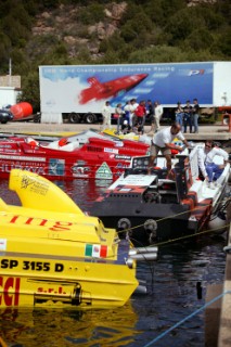 Powerboat P1 World Championship 2004 - Grand Prix of Poltu Quatu in Sardinia, Italy.