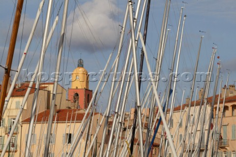 75th Anniversary Regatta of the Dragon Class 2004  dockside St Tropez