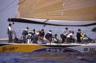 Americas Cup yacht Spirit of Australia racing off San Diego USA in 1992