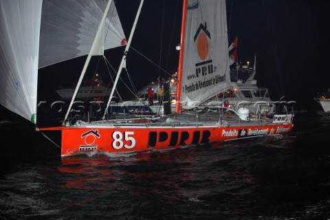 Vendee Globe 20045  Vincent Riou  winner Arrived 02022005 at 224955 in 87 days 10 hours 47 minutes a