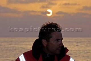 David Scully at sea sunset