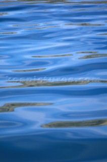 Rippled texture on surface of water