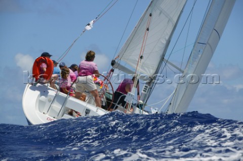 Antigua Sailing Week 2005 GIRLS WITH WICKED AMBITION DOLPHMON  Allgirl sailing team