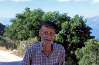 Smiling old man, Ithaca, Greek Islands