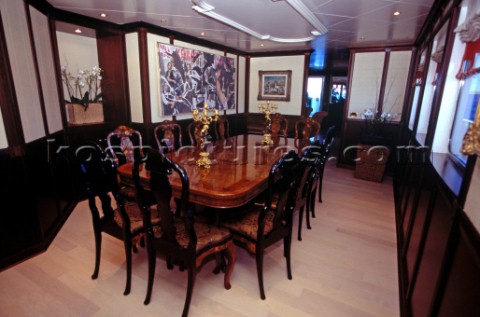Dining Room Flavio  Briatore Managing Director of Renault F1 Team France in ViryChtillon on board of