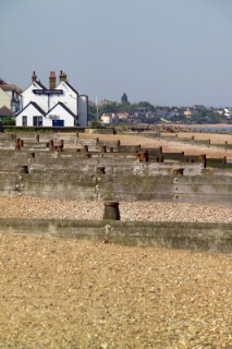 Groynes on the beach at Whitstable