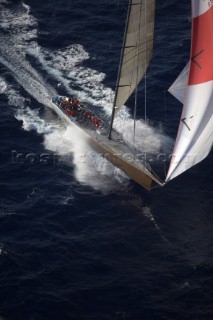 Transpac 2005. Genuine Risk, a Dubois 90, during the 2005 Trans Pacific Yacht Race