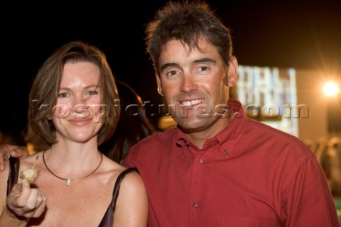 Porto Cervo 12 09 2006 Rolex Swan Cup 2006 ClubSwan Party Mr and Mrs Russell Coutts   The Rolex Swan