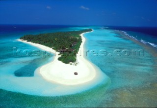 Maldives -. Palm Beach Island Resort. Aereal View