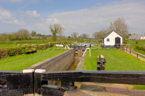 Top staircase lock at Frankton JunctionMontgomery canallooking towards junction with Llangollen cana