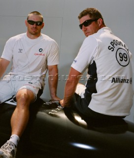 Valencia -  Spain  -  May 2006  Valencia Louis Vuitton Act 10 - BMW Oracle Racing  -  Scott Crawford  -  Grinder and Joe Spooner -  Grinder.