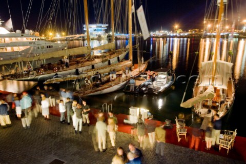 VALENCIA SPAIN  May 14th  The Tuiga Party dockside during the Louis Vuitton Cup