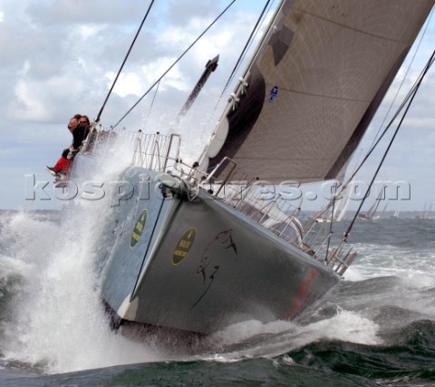 COWES ENGLAND  August 13th The super maxi ICAL Leopard UK Rolex Fastnet Race 2007