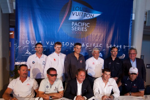 Auckland 29 01 2009 Louis Vuitton Pacific Series Skippers Press Conference at Royal New Zealand Yach