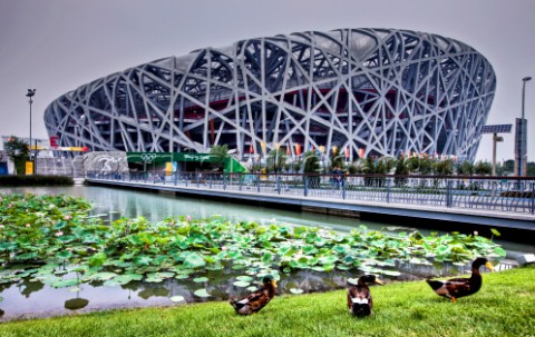 Beijing  060808 OLYMPIC GAMES 2008 The Birds Nest National Stadium in Beijing Photo Carlo Borlenghi