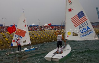 Qingdao (China) - 2008/08/19  Olympic Games GOLD MEDAL Laser Radial - USA - Anna Tunnicliffe