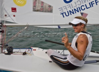 Qingdao (China) - 2008/08/19  Olympic Games GOLD MEDAL Laser Radial - USA - Anna Tunnicliffe