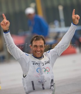 Qingdao (China) - 2008/08/19  Olympic Games BRONZE MEDAL Laser - Italy - Diego Romero