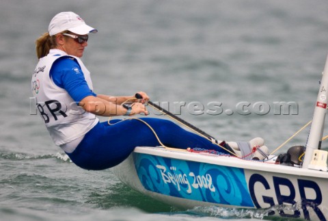 Qingdao China  20080819  Olympic Games Laser Radial  Great Britain  Penny Clark
