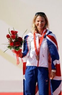 Qingdao, China, 2008 OLYMPICS RS:X F Bryony Shaw (GBR) - Bronze medal  (no sale to Denmark)