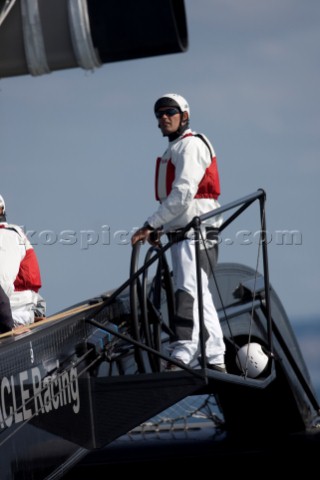 ANACORTES USA  September 1st The new BMW Oracle trimaran commissioned by Larry Ellyson and helmed an