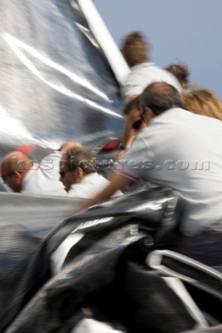 Les Voiles de St Tropez 2009  onboard the Wally W130 helmed by Luca Bassani