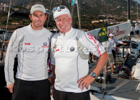 Maxi Yacht Rolex Cup 2009 Ben Ainslie helmsman and Neville Crichton owner Alfa Romeo