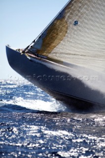 J-Class yacht Ranger racing in the Superyacht Cup 2010 in Antigua in the Caribbean