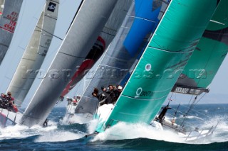 Quantum Racing (USA) lead in race ten of the Trophy of Portugal, Med Cup regatta. Cascais, Portugal. 16/5/2010