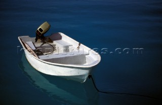Tender with outboard motor
