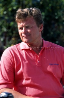 Ludde Ingval skipper of Nicorette. Maxi Yacht Rolex Cup 1995. Porto Cervo, Sardinia.