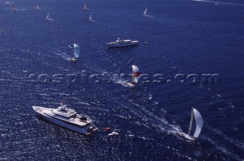 La Giraglia Rolex Cup 2001 Offshore race from St Tropez France around La Giraglia Rock Corsica and f