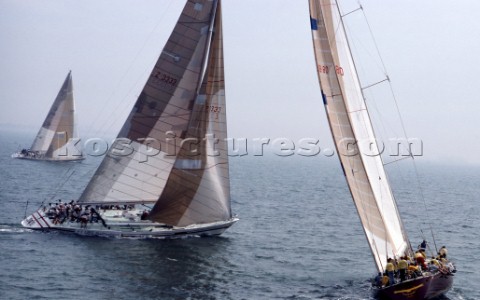 Condor and UBS Switzerland during the Seahorse Maxi Series lead into Whitbread Round the World Race 